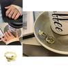 Elegant Korean Style S925 Open Adjustable Ring For Women With Unique Geometric Design