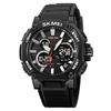 Skmei 2219 Famous Personalized Gents Digital Watch Perfect PU Strap Water Resist Double Display Character Sports Watch Supplier