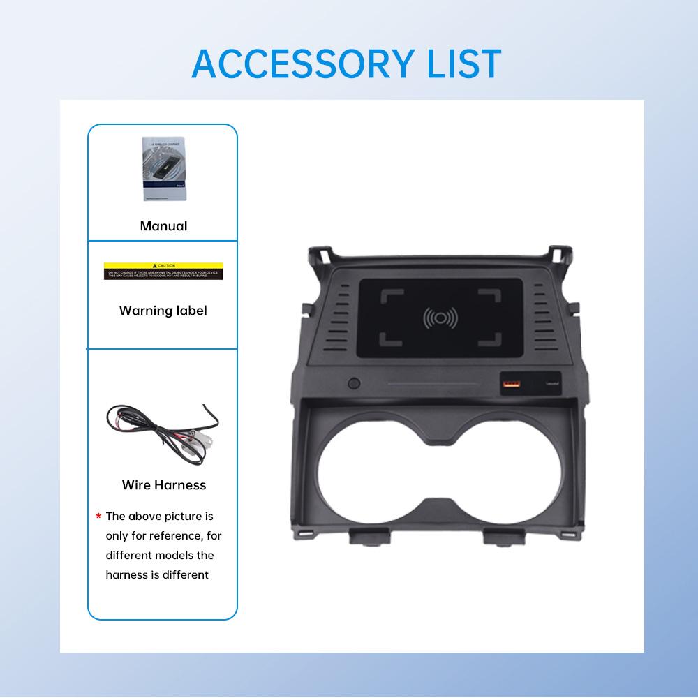 

For Mazda 3 Axela 2020-2024 15W Wireless Car Charger Fast Charging Accessory for Auto 2020-2024 Coil 1