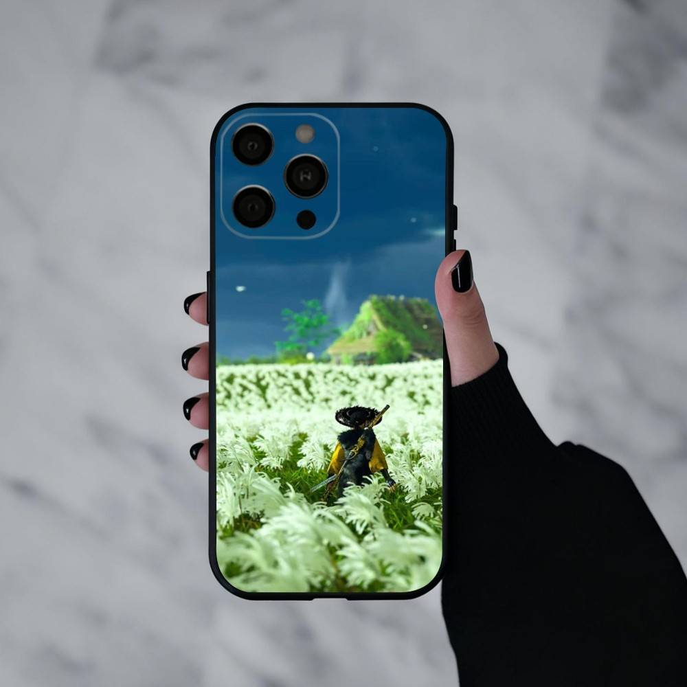Spiel G-Ghost Of Y-Yotei Handyhülle Für iPhone 17pro, 16,15,14,13,12,11 X XR Plus,Andere Weiche Schwarze Hülle