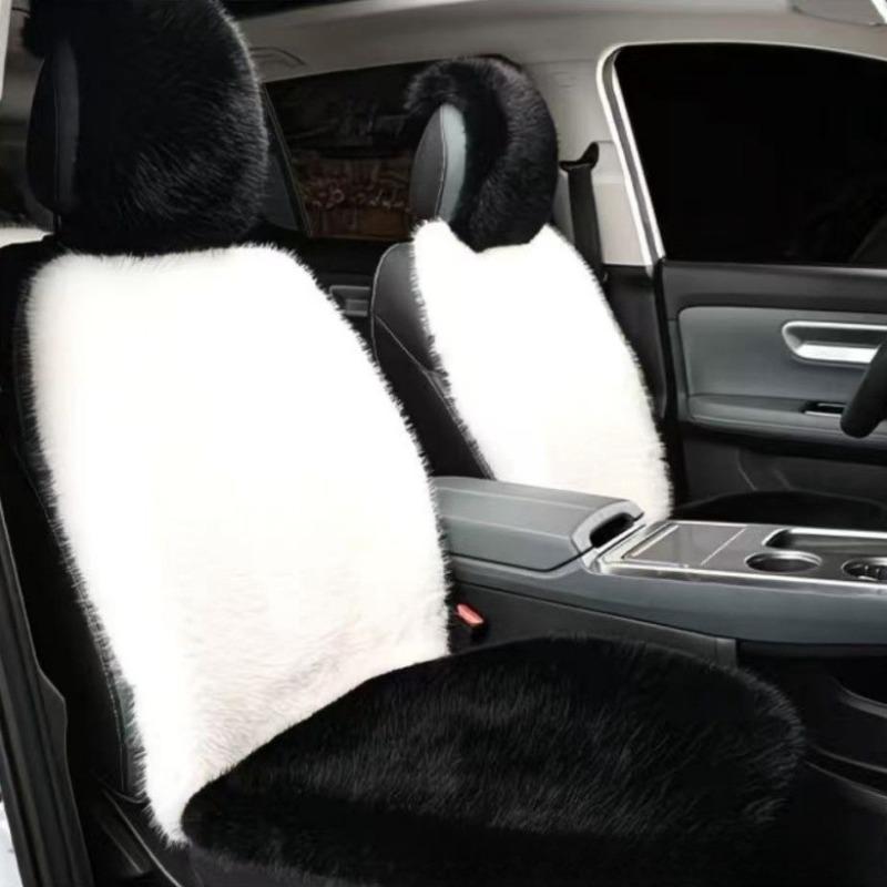 Cojín Suave de Lana para Asiento de Invierno, Tejido Suave de una Pieza, Adecuado para Retención del Calor, Adecuado para Cojines de Asiento de Coche.