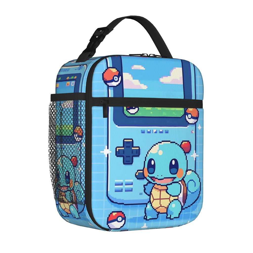 Funny Pokemon Theme Insulated Lunch Bag Ice Pack Rice Bag bolsa Student Bento Lunch Handbag Insulation