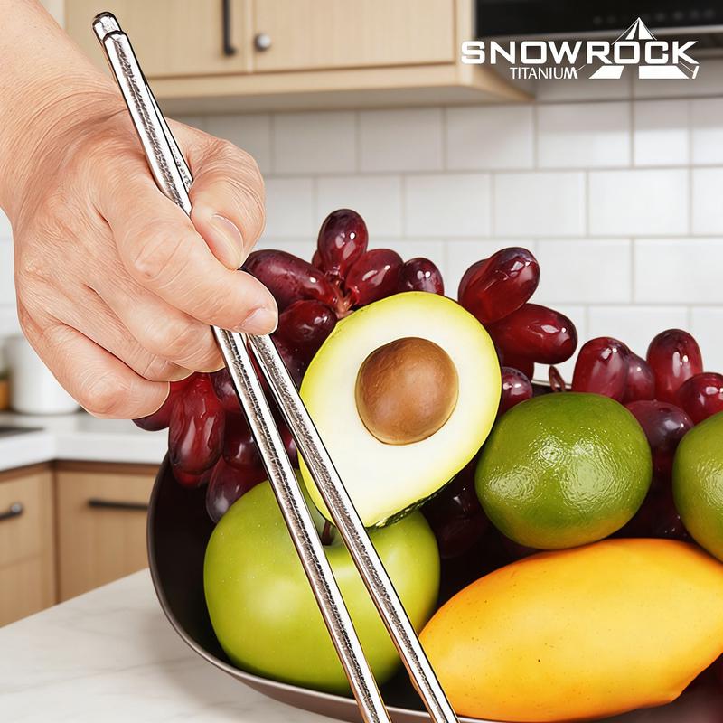 SNOW ROCK Extended Pure Titanium Chopsticks