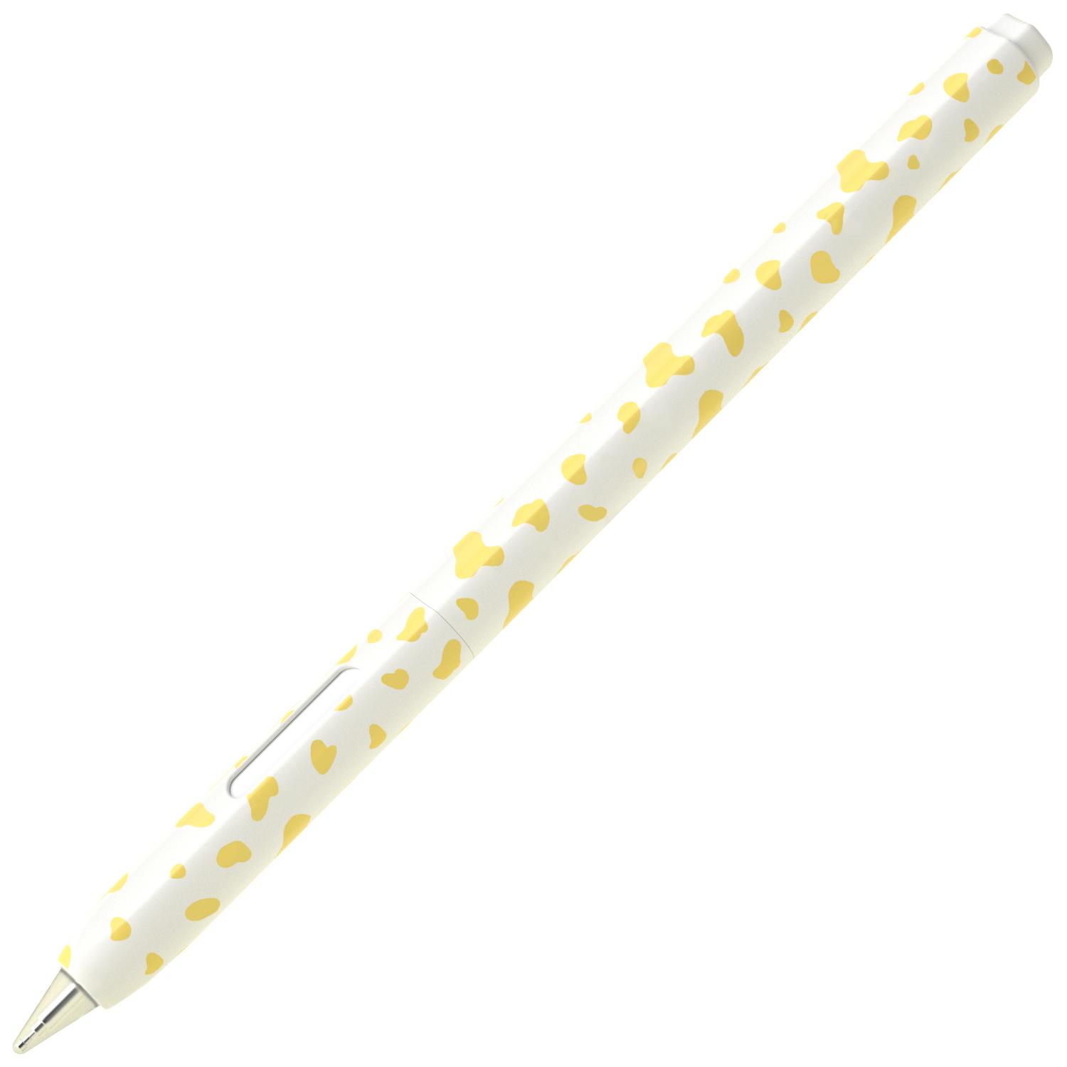 

For Huawei M-Pencil 1st Generation Silicone Sleeve Cow Pattern Stylus Pen Protective Cover Yellow
