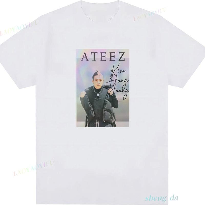Korea Playera Kpop Hong Joong T Shirt Fashion Casual Funny 100 Cotton Short Sleeve Graphic Shirts Camisa Popular Top