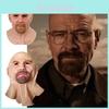 Breaking Bad White Mask Latex Bald Head Old Man Halloween Cosplay Prop