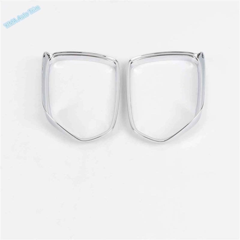 Car Door Rearview Mirror Frame Cover ABS 2Pcs Chrome Decorator Rain Eyebrow Trim Fit For MG ZS 2018 -  exterior accessories