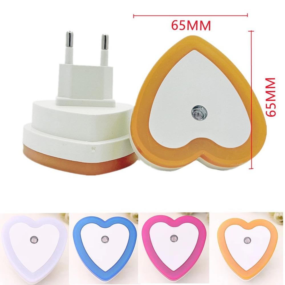 

1 шт. Светодиодный ночник Мини-датчик света Управление 85V-265V EU US Plug Night Light Освещение спальни LXY