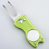 Folding Golf Green Repair Tool with Marker - Aluminum Handle