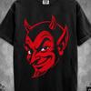 Retro Devil Shirt Vintage 60s | Hot Rod Devil T-Shirt | Devilish Rockabilly Punk Goth Graphic Devil | Retro Horror Devil Art