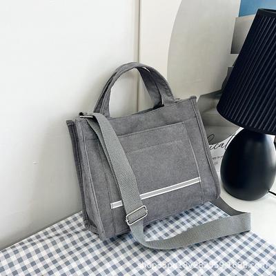 Dames tas ribfluweel nieuwe kleine vierkante tas zoete gepersonaliseerde handtas schouder messenger bag