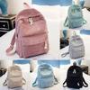 Minimalist Urban Style Corduroy Daypack With Padded Laptop Compartment For Commuting