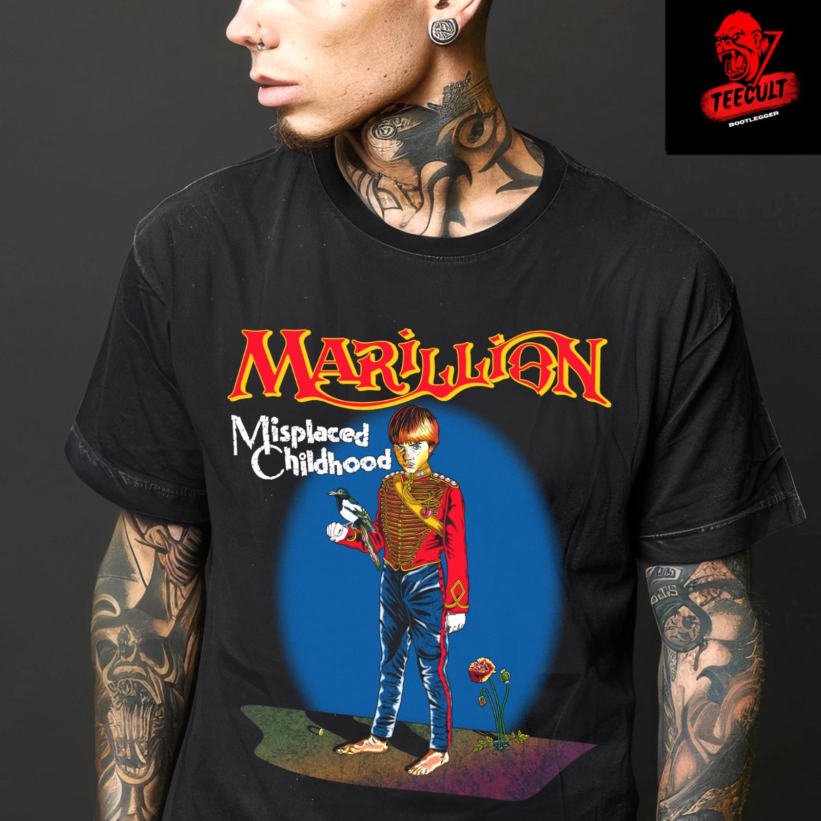 Men s and Women s T-shirts Marillion Misplaced Childhood Rock Band Tee Unisex Cotton M