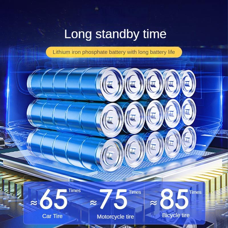 150PSI Rechargeable Air Pump Tire Inflator Portable Compressor Digital Cordless Car Tyre Inflator For Bicycle Balls Boat