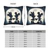 Mickey And Minnie Mouse Square Pillow Cases Cartoon Moon Cushion Covers Awesome Zippered Decorative Pillowcase for Sofa