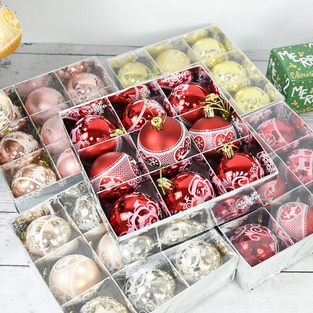 

9шт 6см Рождественская елка подвесной орнамент в пластиковой упаковке DIY