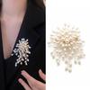 Elegant Imitation Pearls Brooch Trendy Corsage Pin  for Business Meetings and Parties