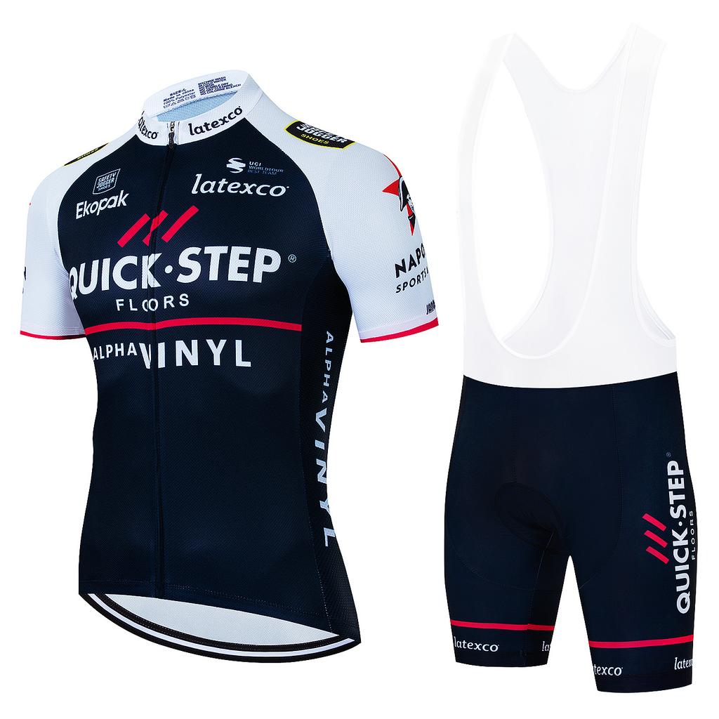 Tuta da Ciclismo Quick Step Team Edition Manica Corta Estate Mountain Bike Ciclismo su Strada Maglia Tour De France
