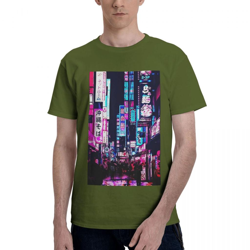 Tokyo Japan 100 Cotton Casual Breathable Confortable Manga Funny Ugus TShirts Clothes Men