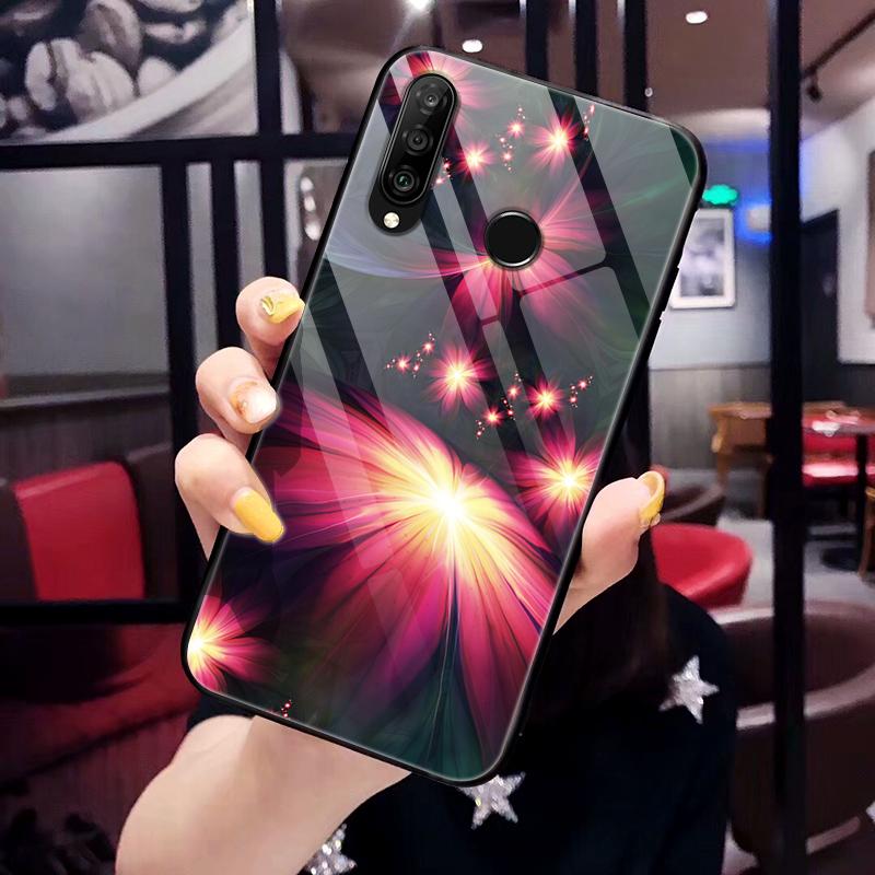 6.15"For Huawei Honor 20S Case Tempered Glass Print Back Cover Hard Case For Huawei Honor 20S MAR-LX1H Phone Case Honor20S 20 S