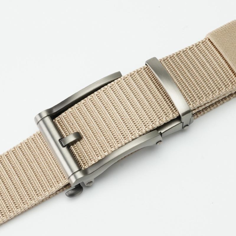 Men's Belt Automatic Buckle Braided Nylon Tactical Belt Minimalist Versatile Business Outdoor Canvas Belt Men