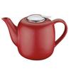 Kuchenprofi London Red Ceramic/Stainless Steel 1.5 L Tea Pot with Infuser
