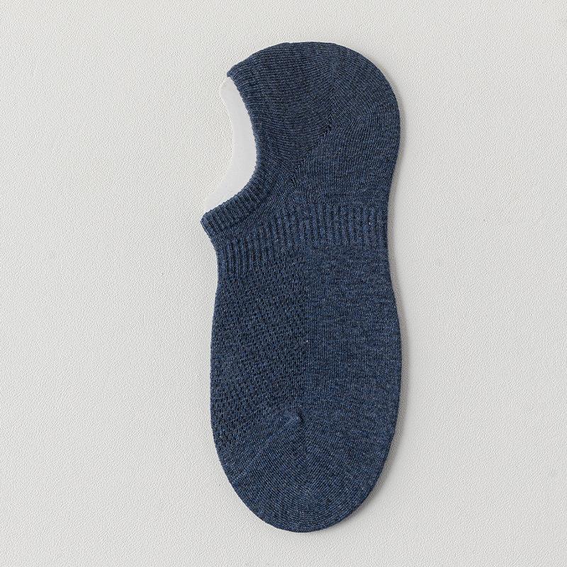 Men's Summer Thin Cotton Sweat Absorbing Deodorizing Boneless Heel Shallow Mouth Invisible Socks
