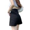 Women's Black High-Waist A-Line Denim Shorts - Spicy Girl Collection