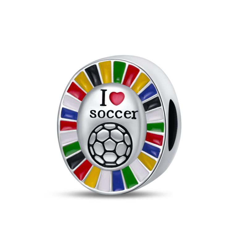 copper Soccer Trophy Jersey Charm Bead Charms for 3mm Bracelets Diy Jewellery Making High Quality Durable Material