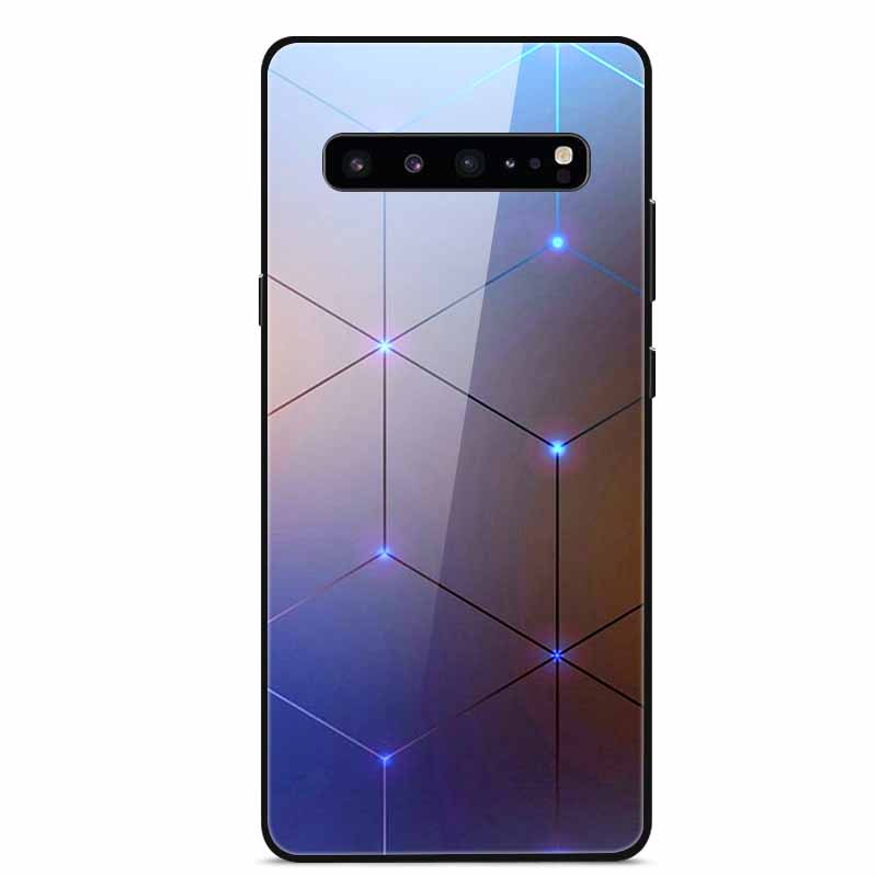For Samsung S10 5G Case S10e S9 S8 S7 Edge Luxury Tempered Glass Hard Back Cover For Samsung Galaxy S10 Plus Lite TPU Bumper