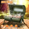 Red / Green Portable BBQ Grill Thickened Charcoal Barbecue Stove Pit Patio Yard Meat Cooker Set for Camping Picnic Outdoor