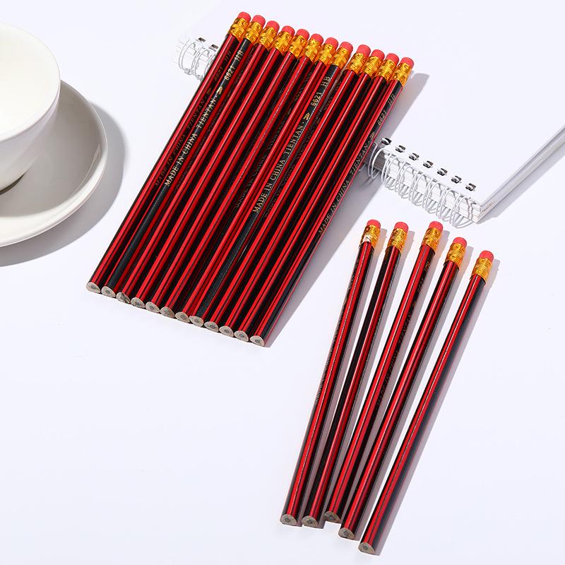 Triangular Hexagonal Sketch Pencil with Eraser for Kids - Ideal for Elementary Students