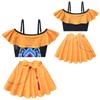 Nuovo Costume da Bagno Due Pezzi con Spalline per Bambina Set Gruppo di Ragazze Cosplay