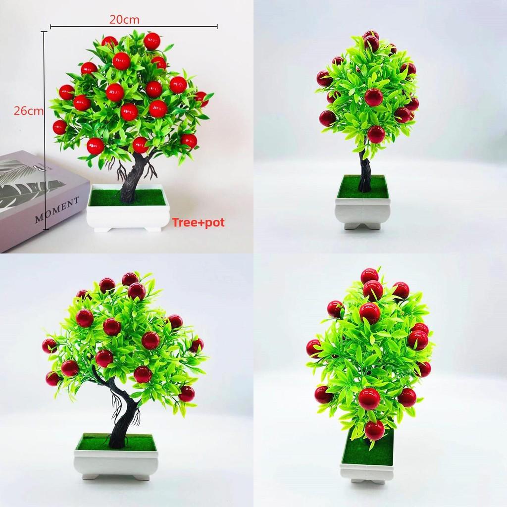 Cherries Artificial Fruit Plant With Plastic Material For Home Decor And Indoor Landscaping
