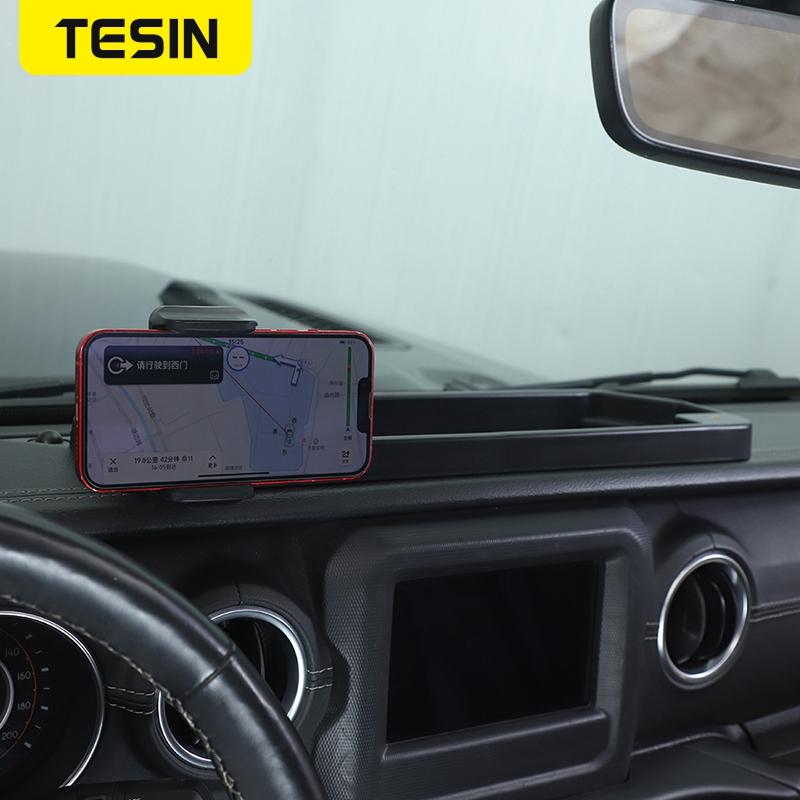 Mobile Phone Holder Storage Organizer Box Accessories For Jeep Wrangler JL Gladiator JT 2018    2022 Interoir