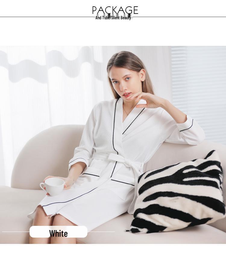 2025 Four Seasons Waffle-Style Couple Bathrobe – European & American Design