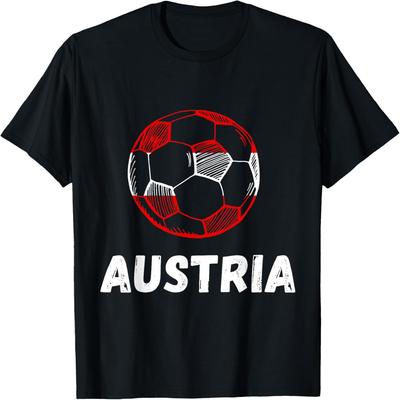 Funny Tees Soccer Player Fan of Football Austria Team T-Shirt