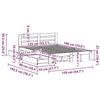 VidaXL Bed Frames Without Mattress 135x190 Cm Solid Pine Wood 3309869