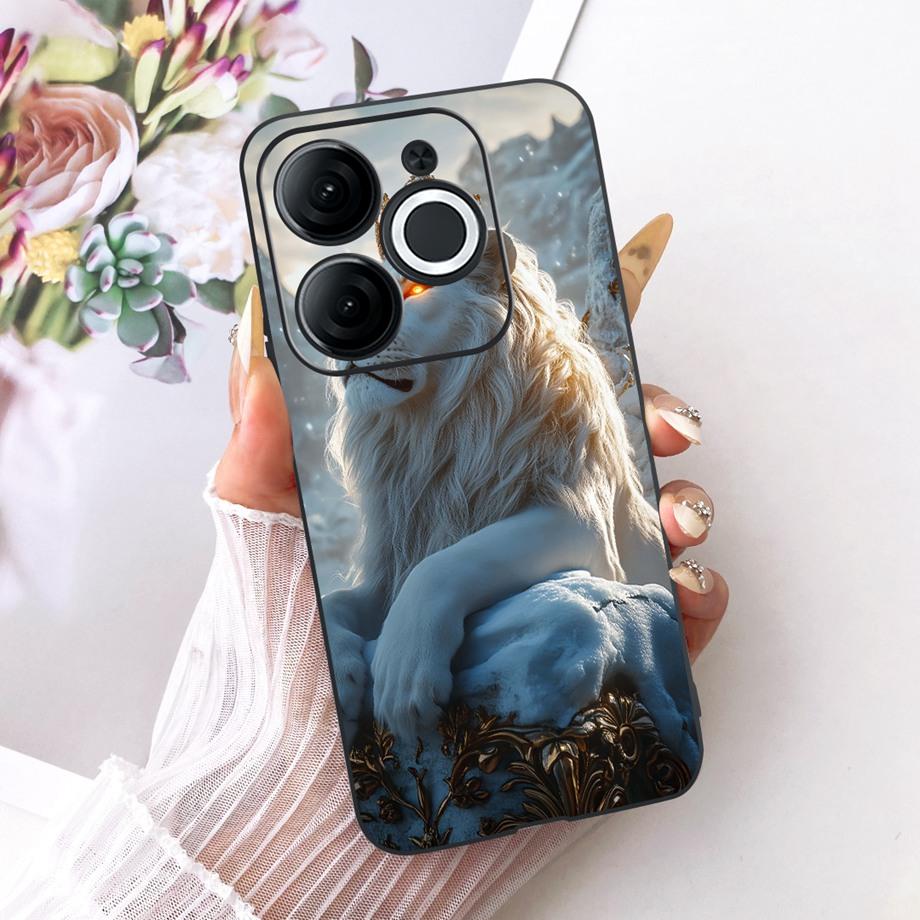 For Itel A80 A90 A95 A70 A60 A60s Phone Case Matte Soft TPU Bumper Cover Cool Cartoon Luxury Butterfly Flower Bow Pattern Funda