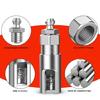 Grease Tool Mouthpiece with Lubricator Connection Nipple Adapter Grease Tool Attachment Flexible Extension Hose Coupler