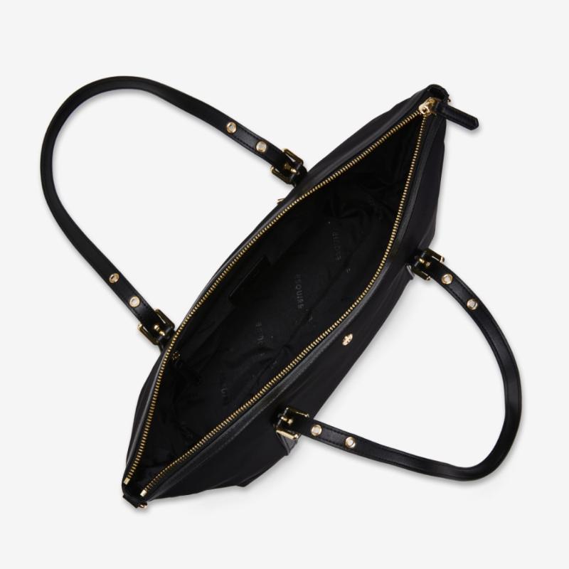 ESquire Collection Women S Recent Nylon Lightweight Shoulder Bag Black