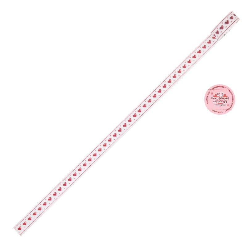 

15mm * 2m Crimson Prologue Series Kawaii Red Small Pattern Sparkling Sand Washi Tape Creative Handbook Scrapbooking Material 15mm X 2m Washi