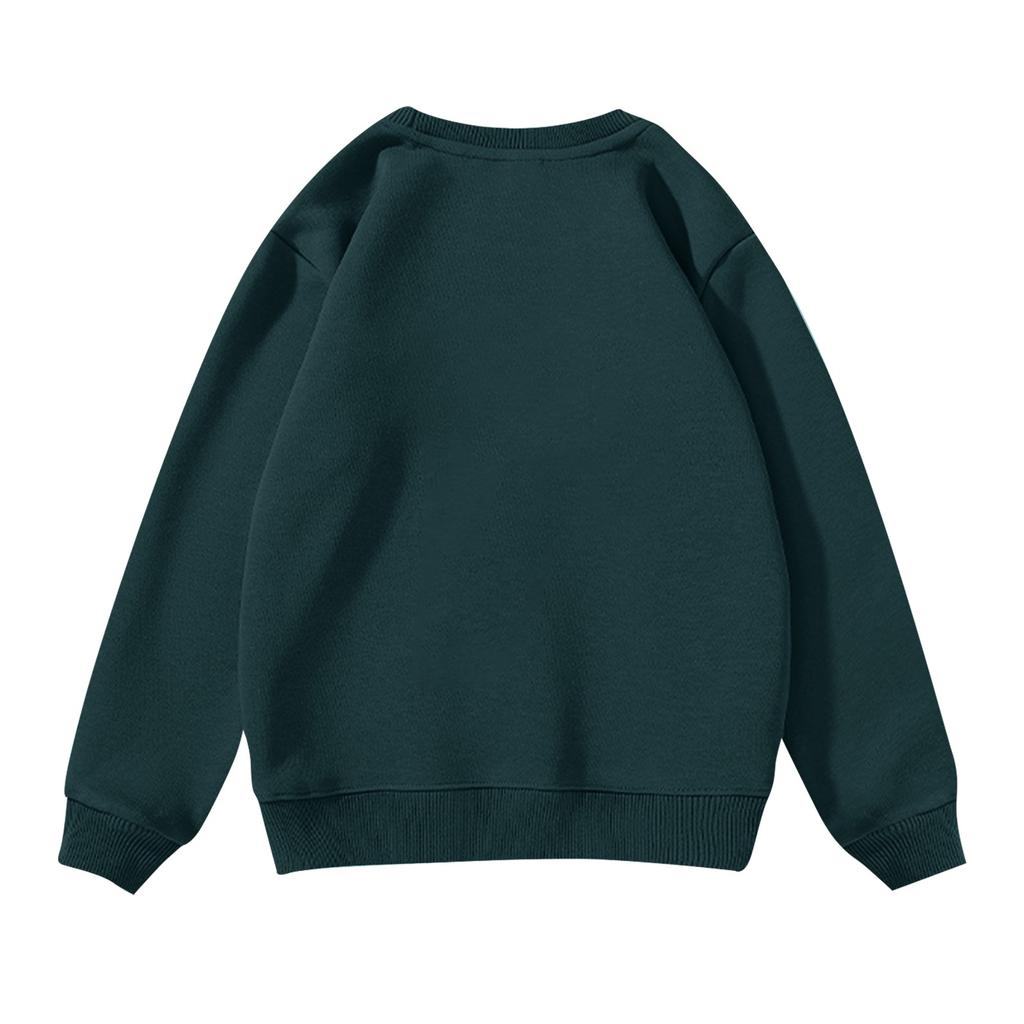 Jungen Mädchen Kindermode Täglich Vielseitig Lässig Rundhals Sweatshirts Täglich Langarm Patchwork Top Sweatshirts