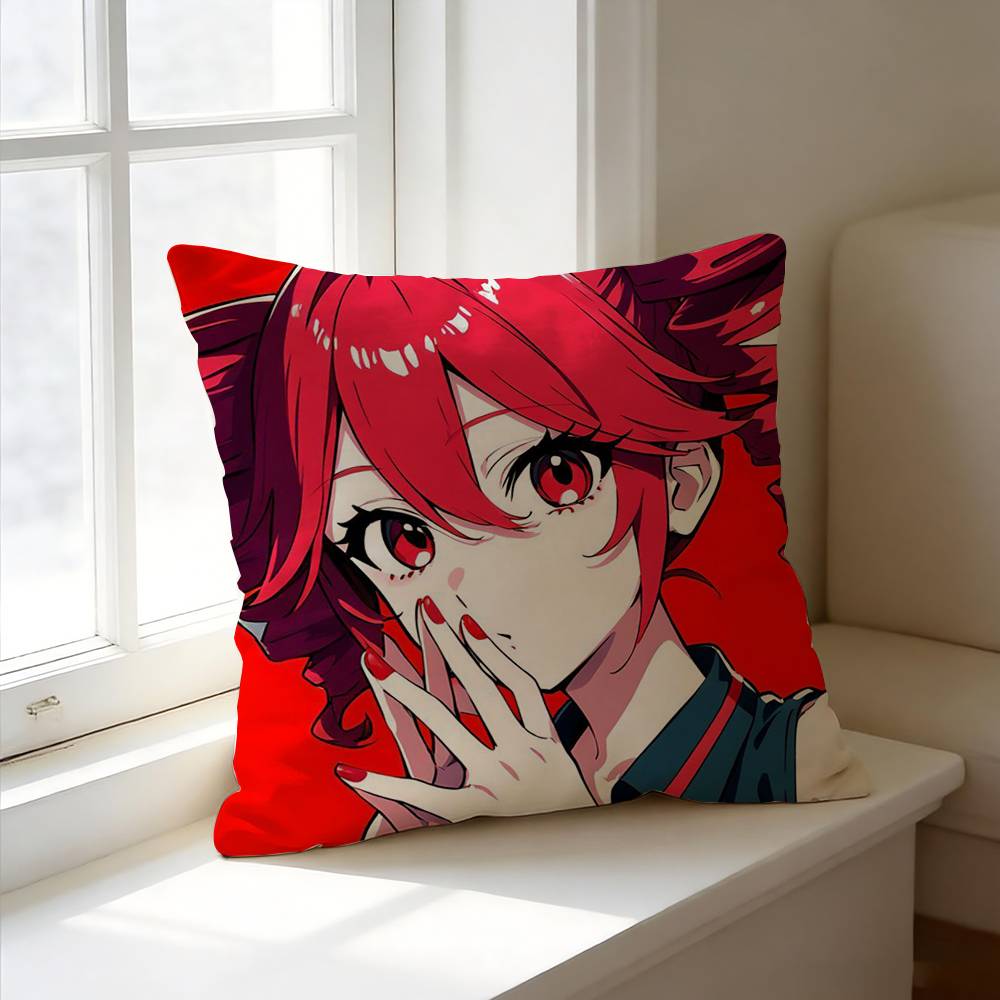 Cute Virtual Singer K-Kasane T-Teto  Pillow Case Square Double-Sided Sofa Cushion Cover Bedroom Bedside Pillow