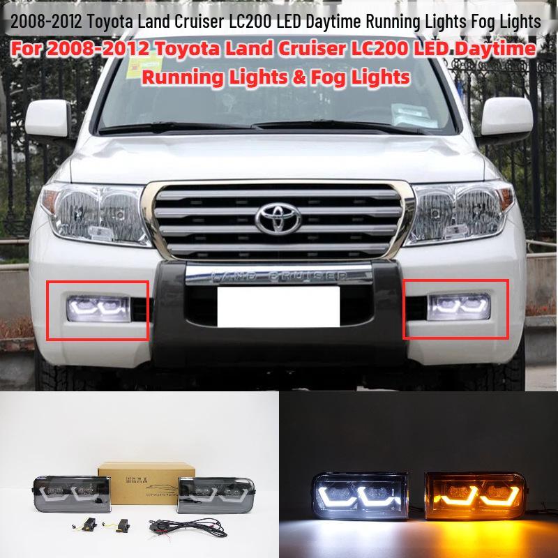 2008-2012 Toyota LC200 Front Bumper Daytime Running & Fog Light Kit