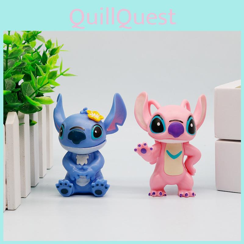 Jar Guitar Angel Model Cartoon Doll Ornament Set Decoration Desktop