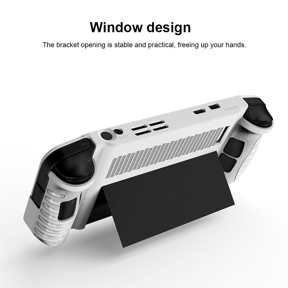 TPU Protective Sleeve Shockproof with Kickstand Case Cover Shell Drop-Proof Non-Slip for Lenovo Legion Go Handheld Game Console
