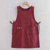 Polyester Long Vest Apron with Pockets Painting Apron New Pinafore Aprons  Kitchen Use
