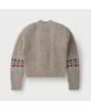 IROWOMEN Garik Over-Shoulder Nordic Cardigan Iowcw25101Bel