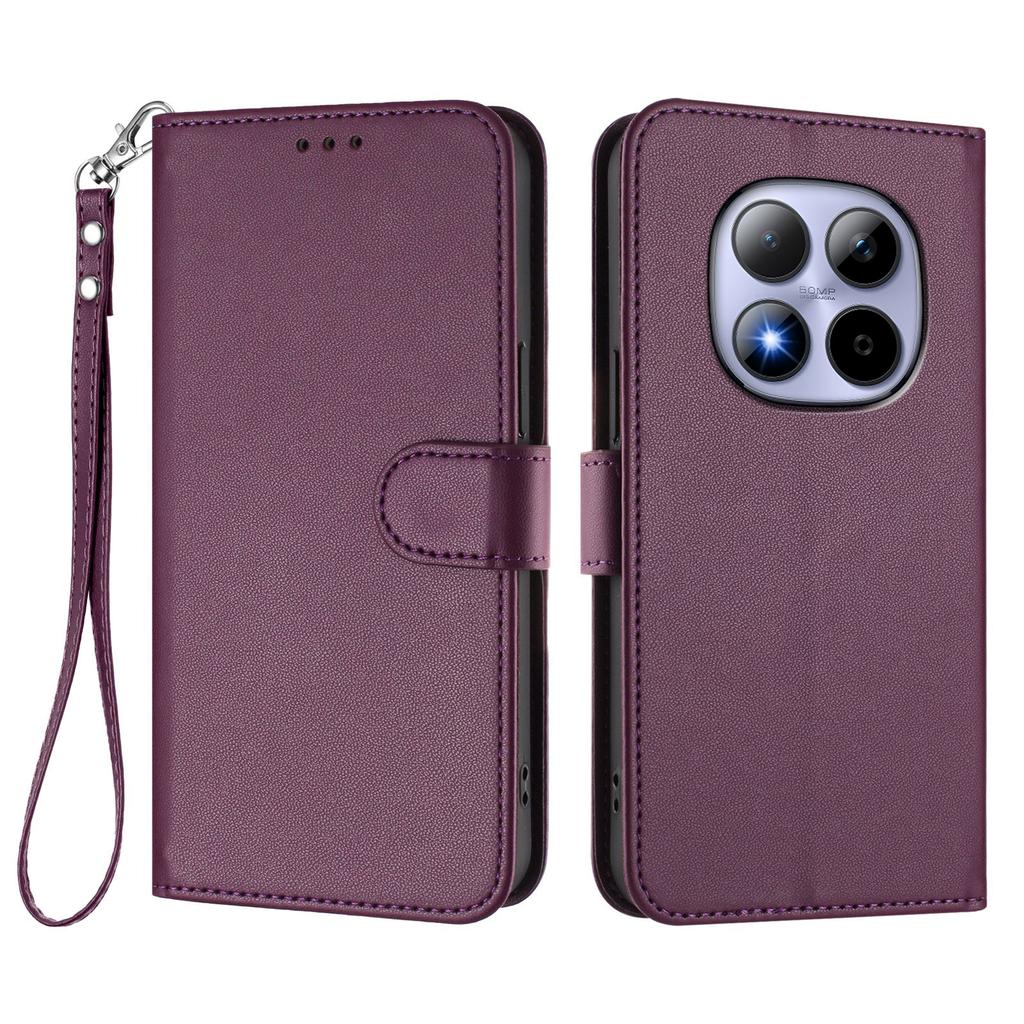 For Xiaomi Redmi Note 15 Pro 4G (Global) Leather Case Wallet Stand Phone Cover with Wrist Strap